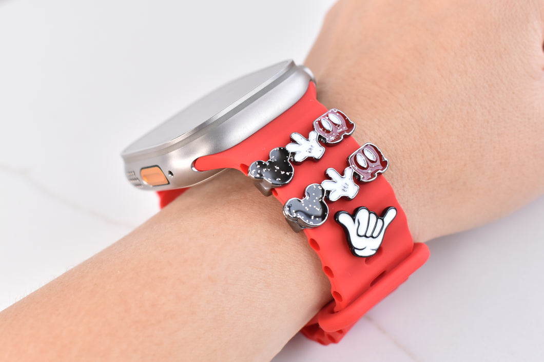 Charms Anillo Mickey 3 en 1 para Correa de silicon