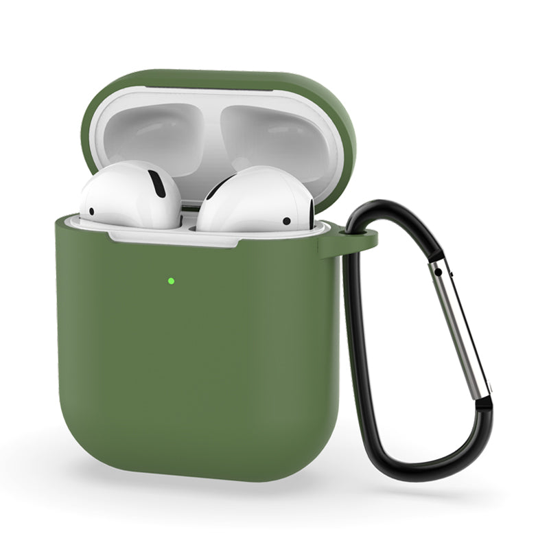 Funda Protector Compatible Con AirPods (Verde Olivo)