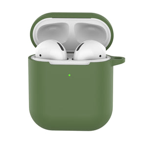 Funda Protector Compatible Con AirPods (Verde Olivo)