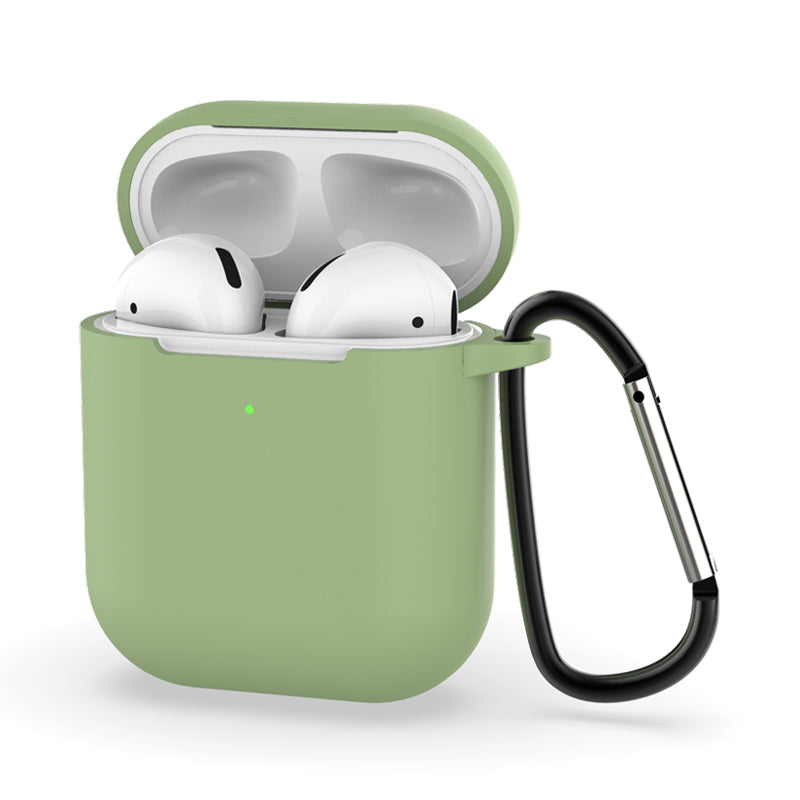 Funda Protector Compatible Con AirPods (Verde Seco)